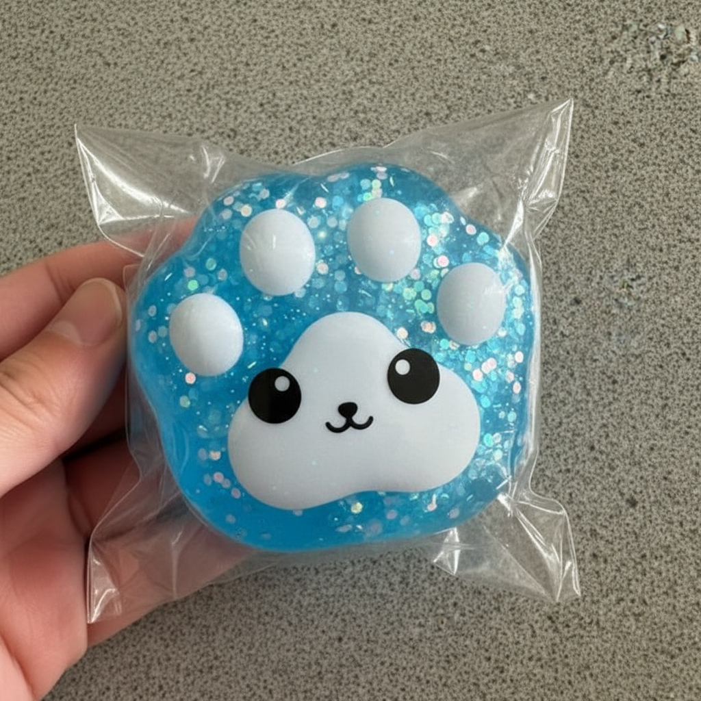 🧸Cute Cat Paw Sensory Squishy (Stress Relief Toy for Kids 3+)