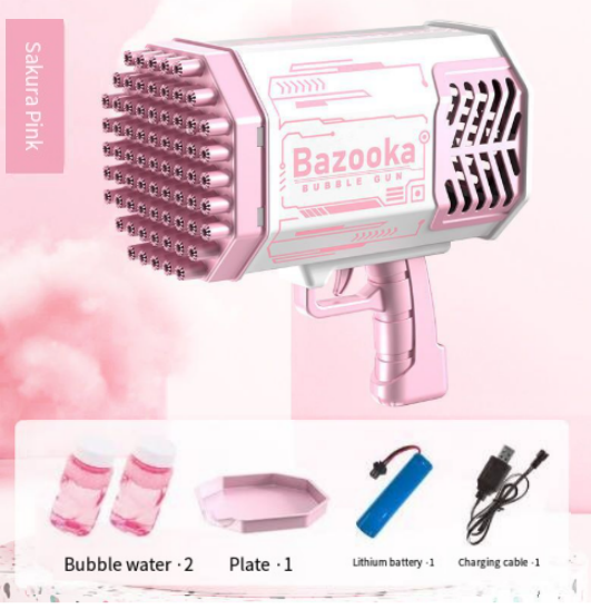 69-Hole Bubble Gun with Lights